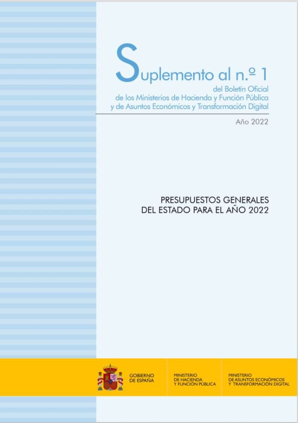 Presupuestos Generales del Estado para el año 2022