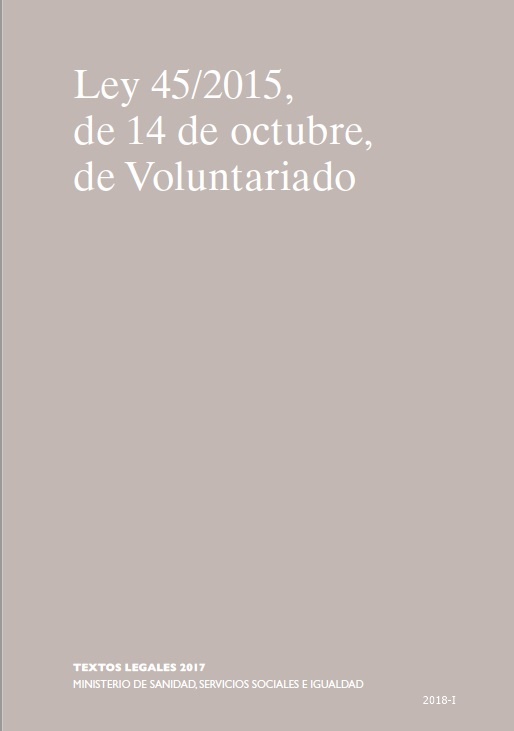 Ley 45/2015, de 14 de octubre, de Voluntariado