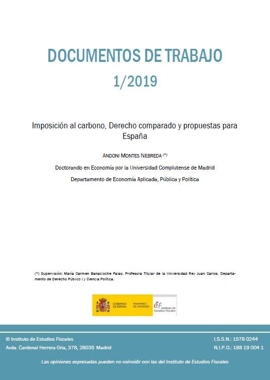 Imposición al carbono, derecho comparado y propuestas para España