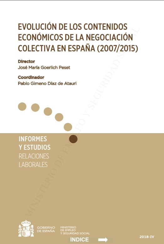 Evolución de los contenidos económicos de la negociación colectiva (2007-2015)