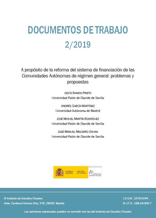 A propósito de la reforma del sistema de financiación de las comunidades autónomas de régimen general