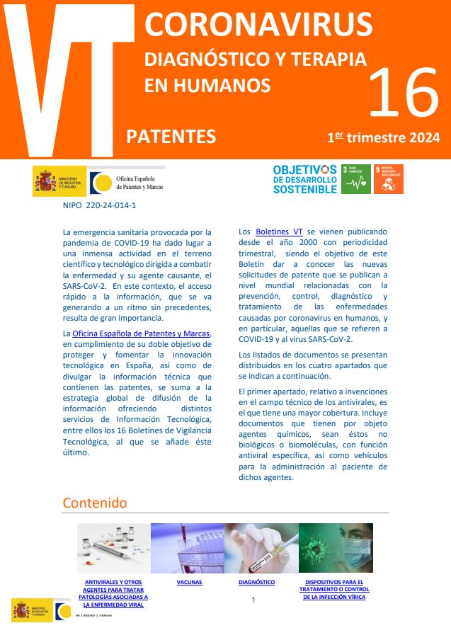 Boletín VT. Coronavirus: Diagnóstico y Terapia en Humanos
