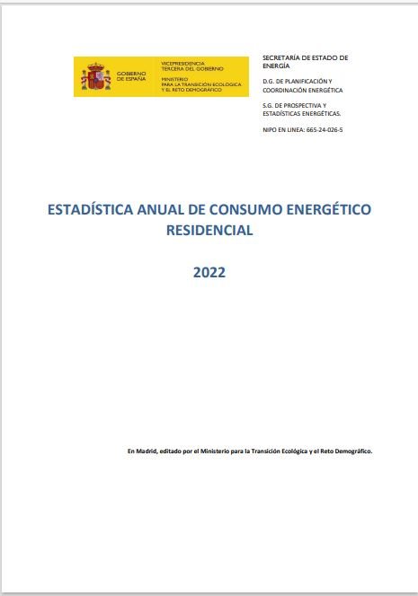 Estadística Anual de Consumo Energético Residencial