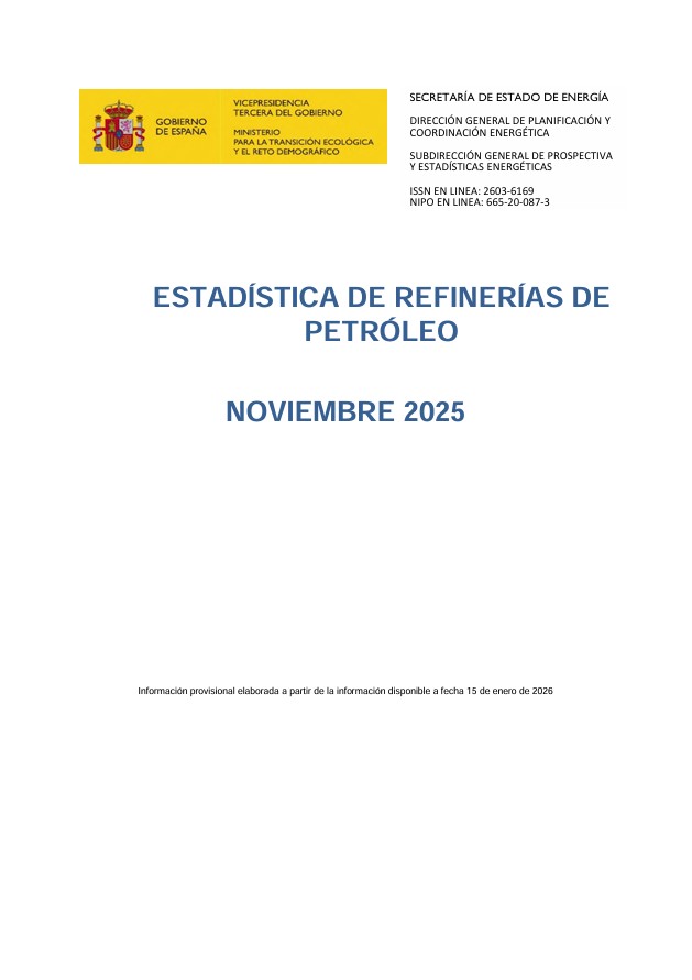 Estadística de Refinerías del Petróleo
