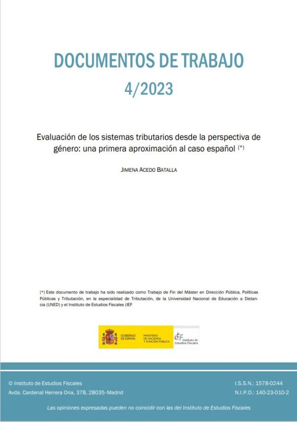 Evaluación de los sistemas tributarios desde la perspectiva de género