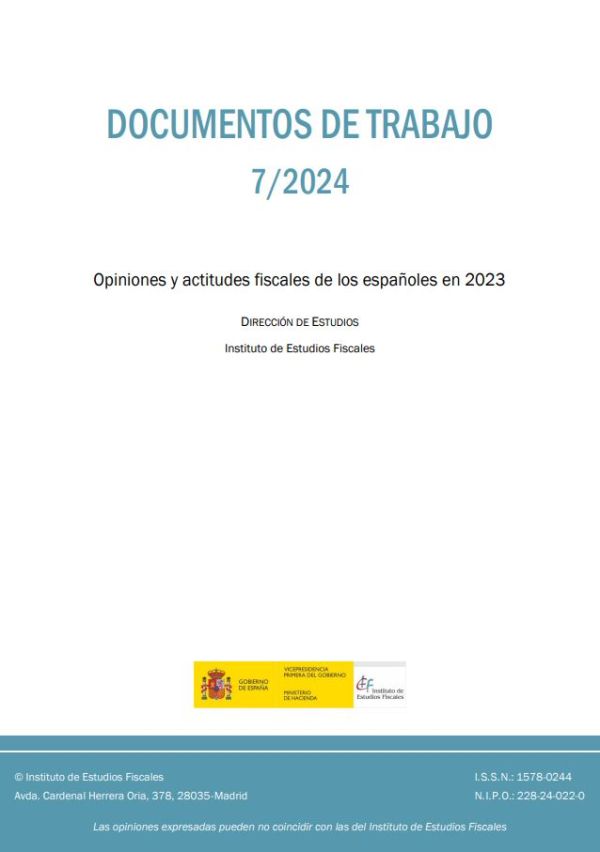 Opiniones y actitudes fiscales de los españoles en 2023