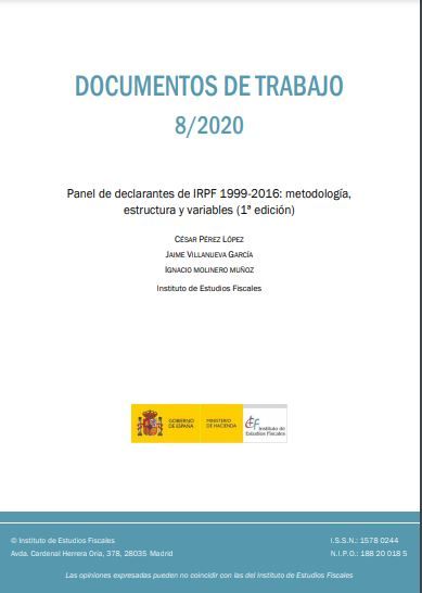Panel de declarantes de IRPF 1999-2016