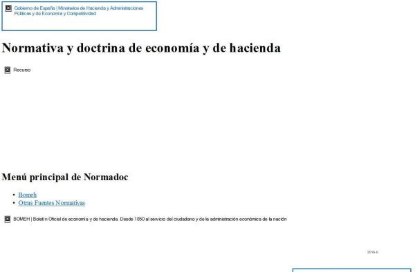Boletín Normativo Diario de los Ministerios de Hacienda y Administraciones Públicas y de Economía y Competitividad
