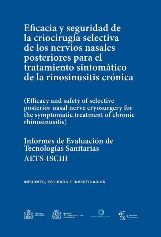 Eficacia y seguridad de la criocirugía selectiva de los nervios nasales posteriores para el tratamiento sintomático de la rinosinusitis crónica