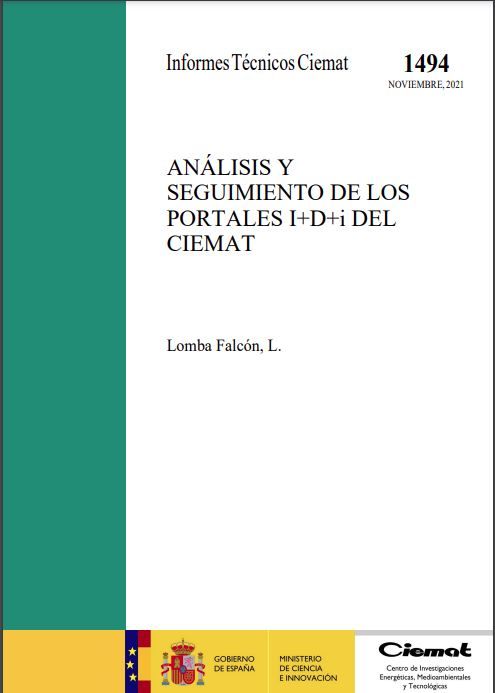 Análisis y seguimiento de los portales I+D+i del CIEMAT