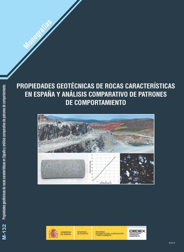 Propiedades geotécnicas de rocas características en España y análisis comparativo de patrones de comportamiento
