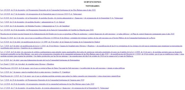 Subvenciones