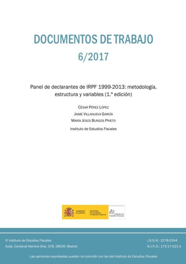 Panel de declarantes de IRPF 1999-2013