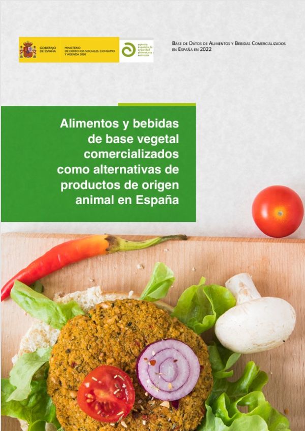 Alimentos y bebidas de base vegetal comercializados como alternativas de productos de origen animal en España