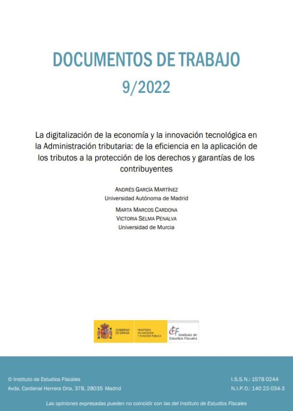 La digitalización de la economía y la innovación tecnológica en la Administración tributaria
