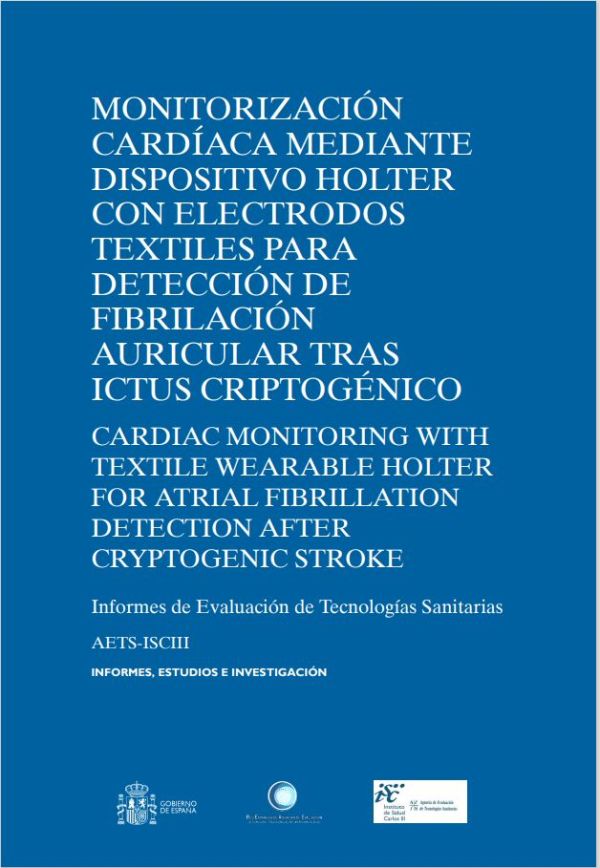 Monitorización cardíaca mediante dispositivo holter con electrodos textiles para detección de fibrilación auricular tras ictus criptogénico