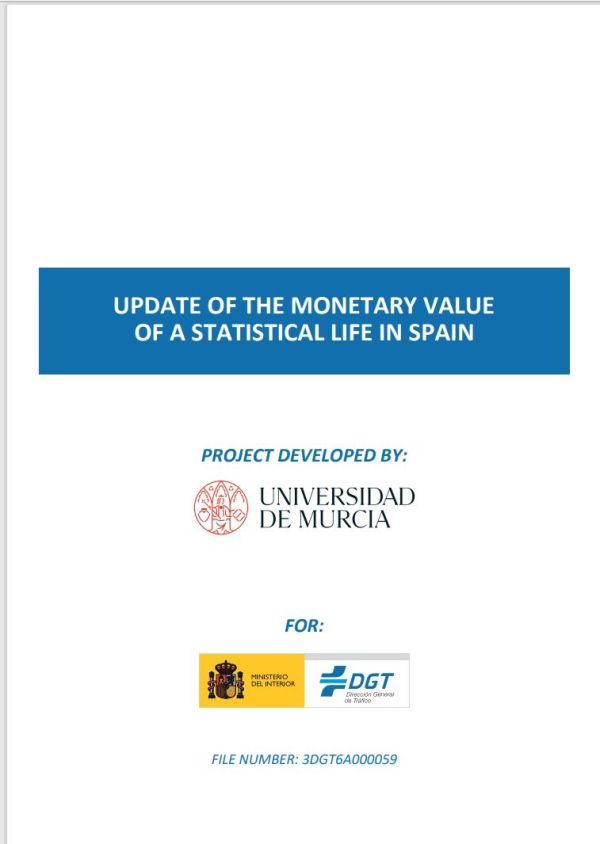 Update of the monetary value of a statistical life in Spain