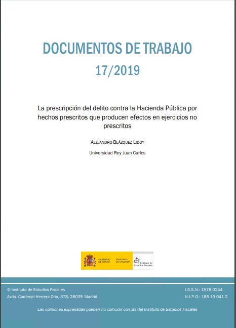 La prescripción del delito contra la Hacienda Pública por hechos prescritos que producen efectos en ejercicios no prescritos