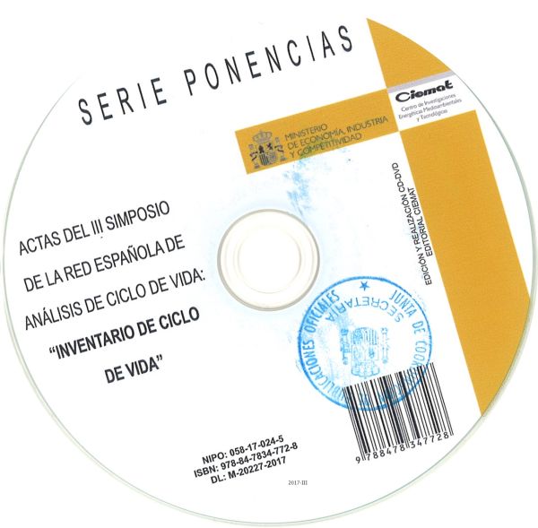 Actas del III Simposio de la Red Española de Análisis de Ciclo de Vida, “Inventario de ciclo de vida”