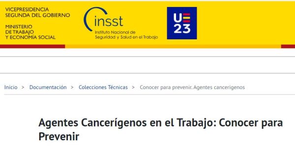 Agentes cancerígenos en el trabajo
