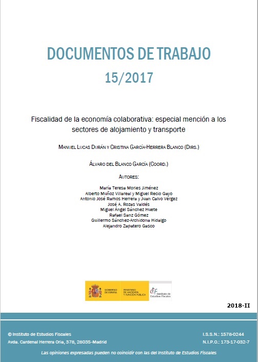 Fiscalidad de la economía colaborativa, especial mención a los sectores de alojamiento y transporte