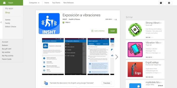 Exposición a vibraciones