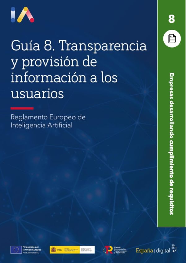 Guía 8. Transparencia y provisión de información a los usuarios