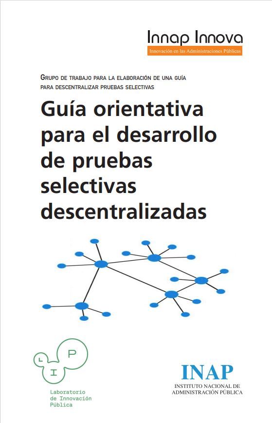 Guía orientativa para el desarrollo de pruebas selectivas descentralizadas