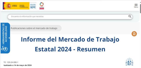 Informe del mercado de trabajo estatal 2024