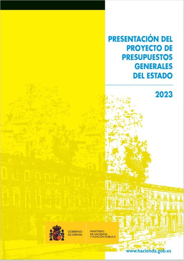 Presentación del Proyecto de Presupuestos Generales del Estado 2023