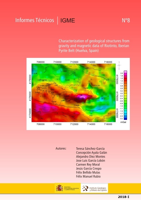 Characterization of geological structures from gravity and magnetic data of Riotinto, Iberian Pyrite Belt (Huelva, Spain)