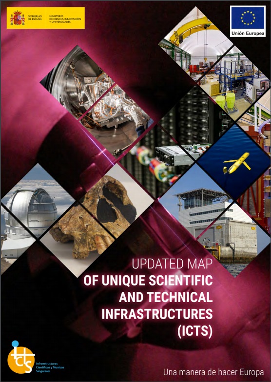 Updated map of Unique Scientific and Technical Infrastructures (ICTS)