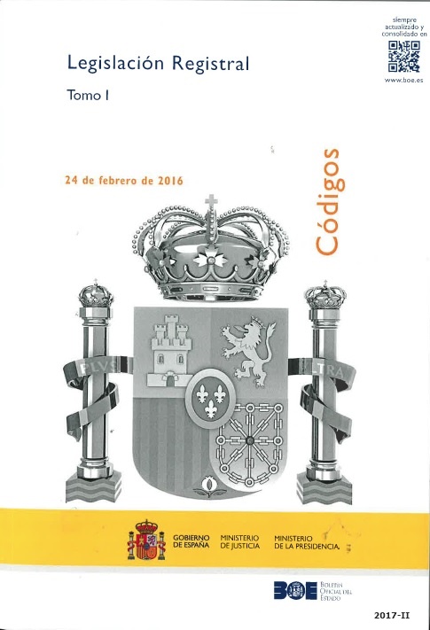Código de legislación registral