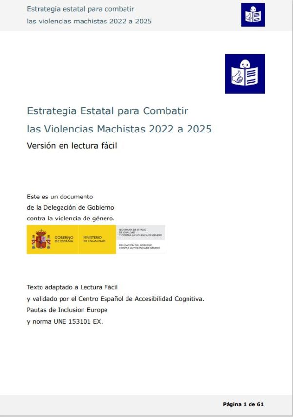 Estrategia estatal para combatir las violencias machistas 2022-2025