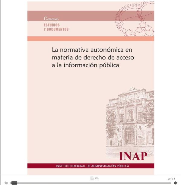 La normativa autonómica en materia de derecho de acceso a la información pública