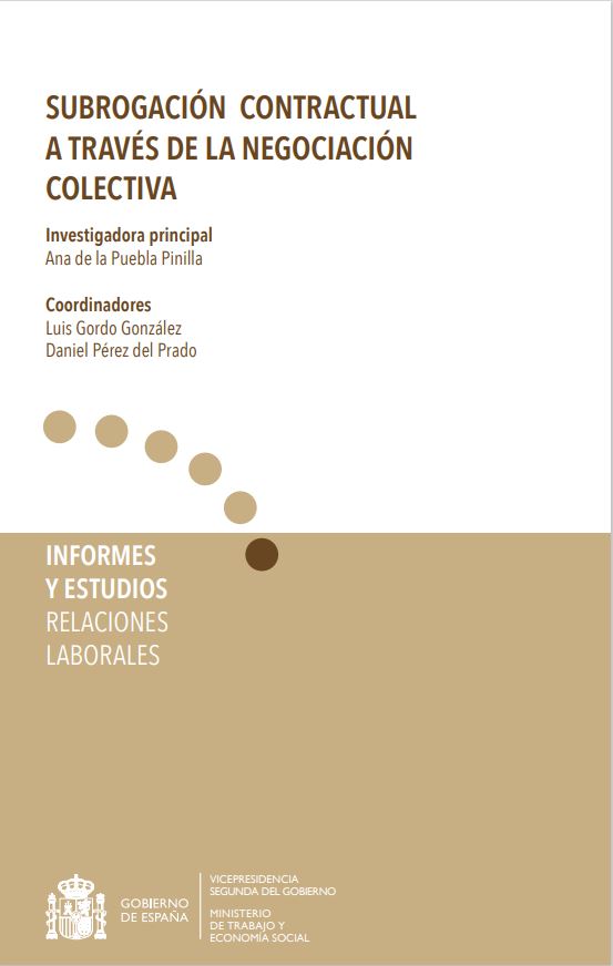 Subrogación contractual a través de la negociación colectiva