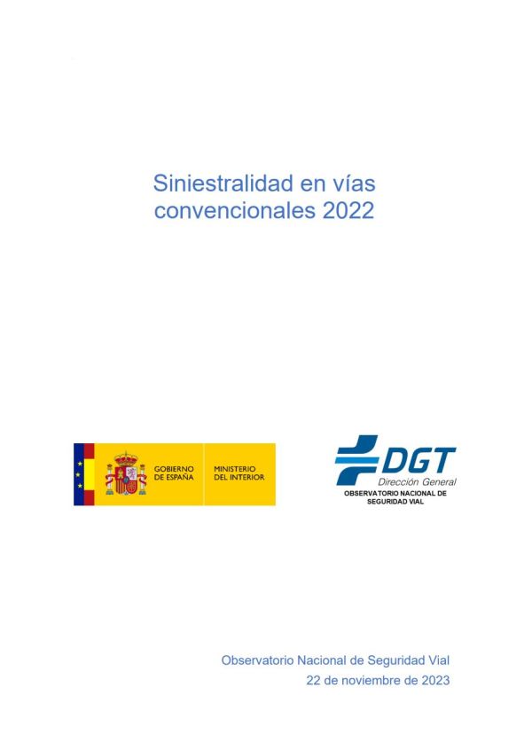 Siniestralidad en vías convencionales 2022