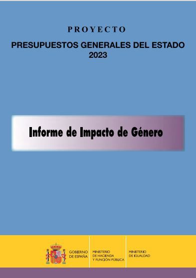 Informe de impacto de género del Proyecto de Ley de Presupuestos Generales del Estado para 2023