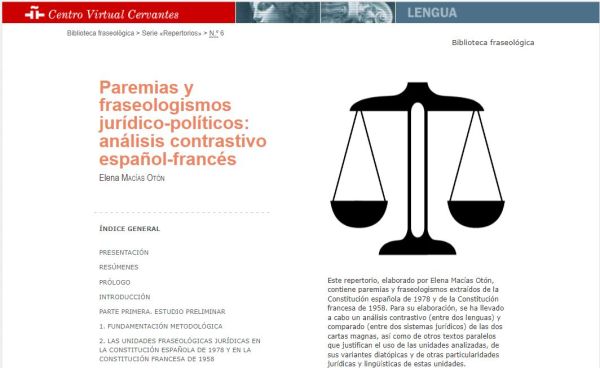 Paremias y fraseologismos jurídico-políticos