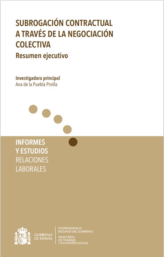 Subrogación contractual a través de la negociación colectiva