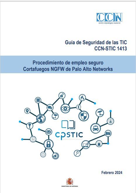 Procedimiento de empleo seguro cortafuegos NGFW de Palo Alto Networks