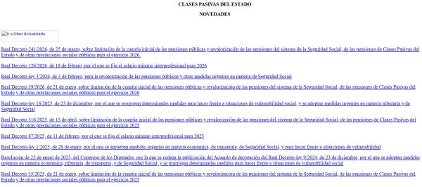 Clases Pasivas