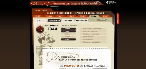 DHTE documentos para la Historia del Teatro Español 1939-1949