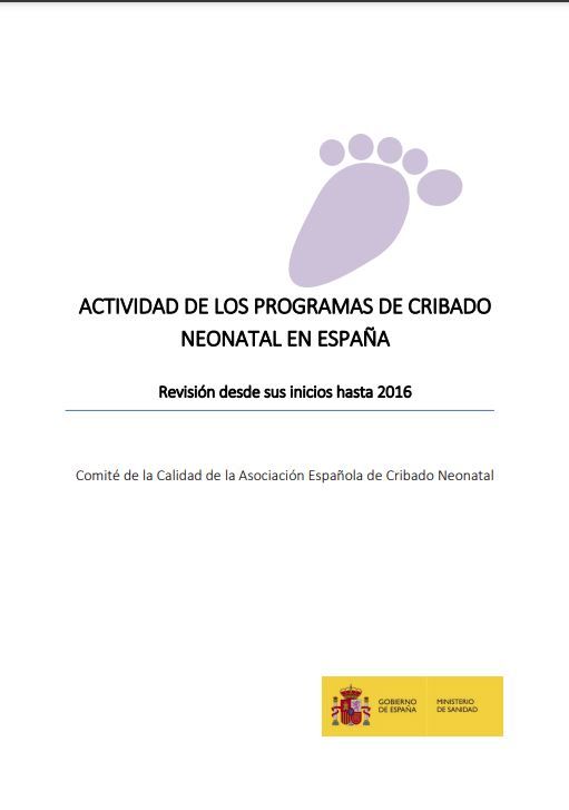 Actividad de los programas de cribado neonatal en España