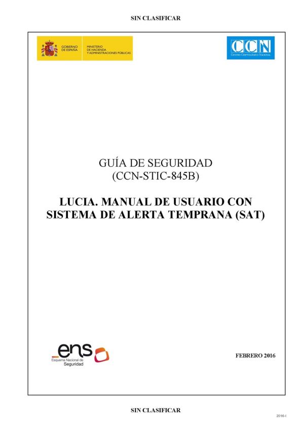 LUCIA. Manual de usuario con sistema de alerta temprana (SAT)