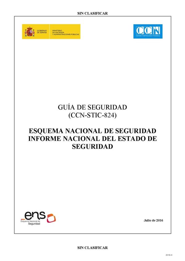 Esquema Nacional de Seguridad. Informe Nacional del Estado de Seguridad