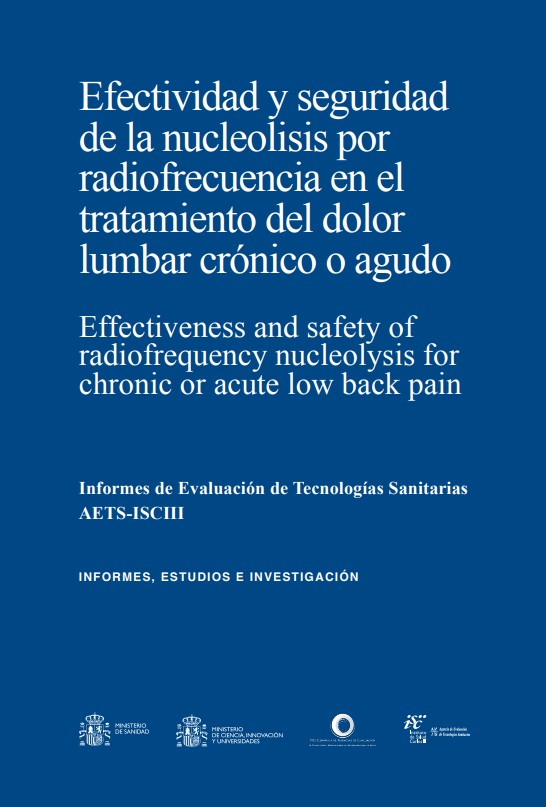 Efectividad y seguridad de la nucleolisis por radiofrecuencia en el tratamiento del dolor lumbar crónico o agudo
