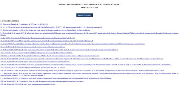 Retribuciones del personal de la Administración General del Estado