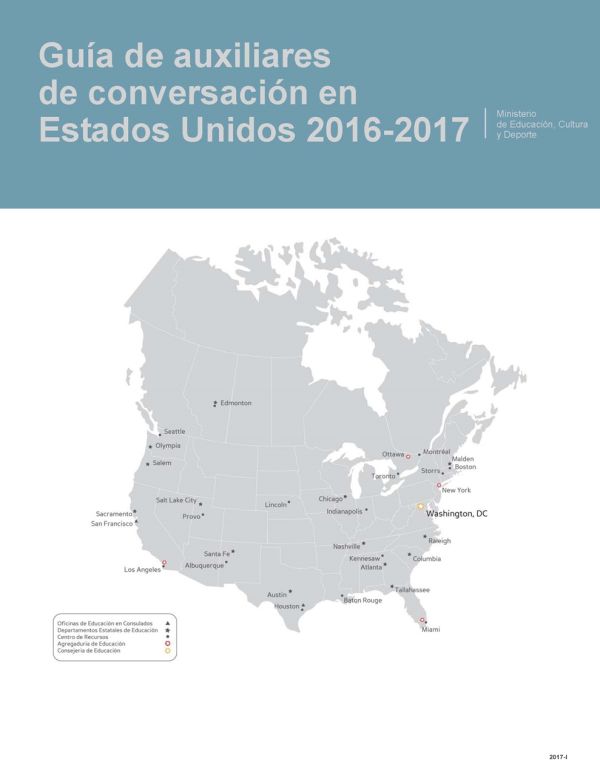 Guía de auxiliares de conversación en Estados Unidos 2016-2017