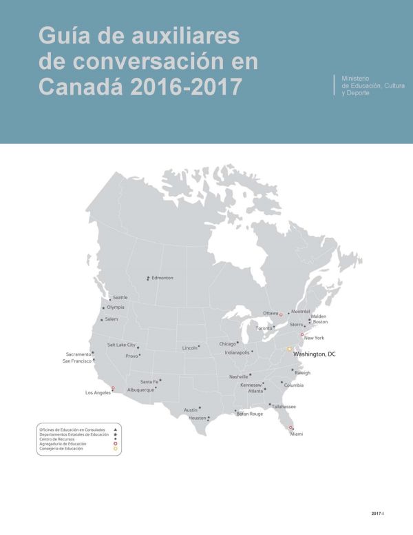 Guía de auxiliares de conversación en Canadá 2016-2017